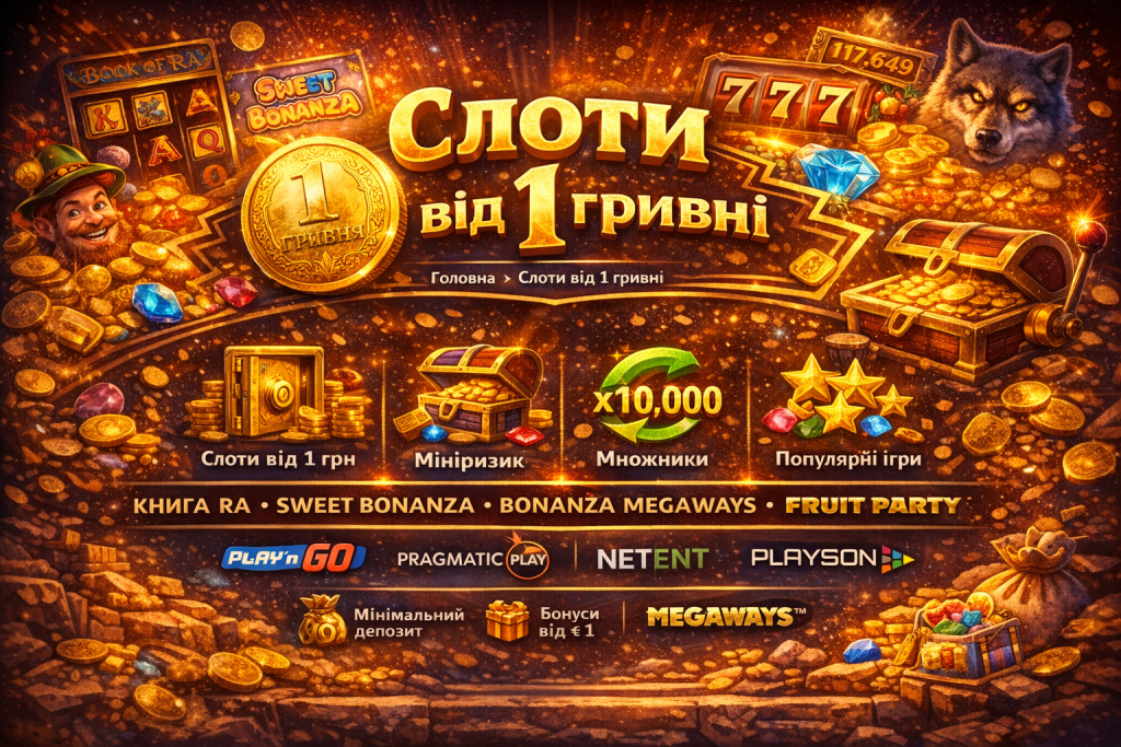 слоти від 1 гривні